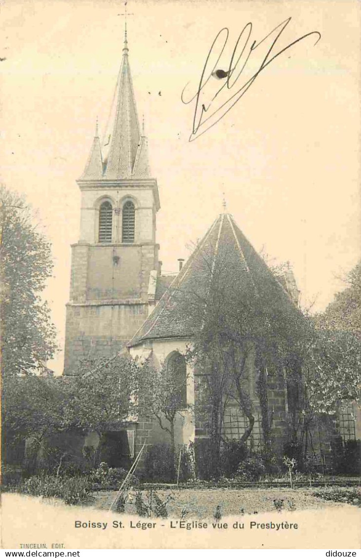 94 - Boissy Saint Leger - L'Eglise vue du Presbytère - Précurseur - CPA - Voir Scans Recto-Verso