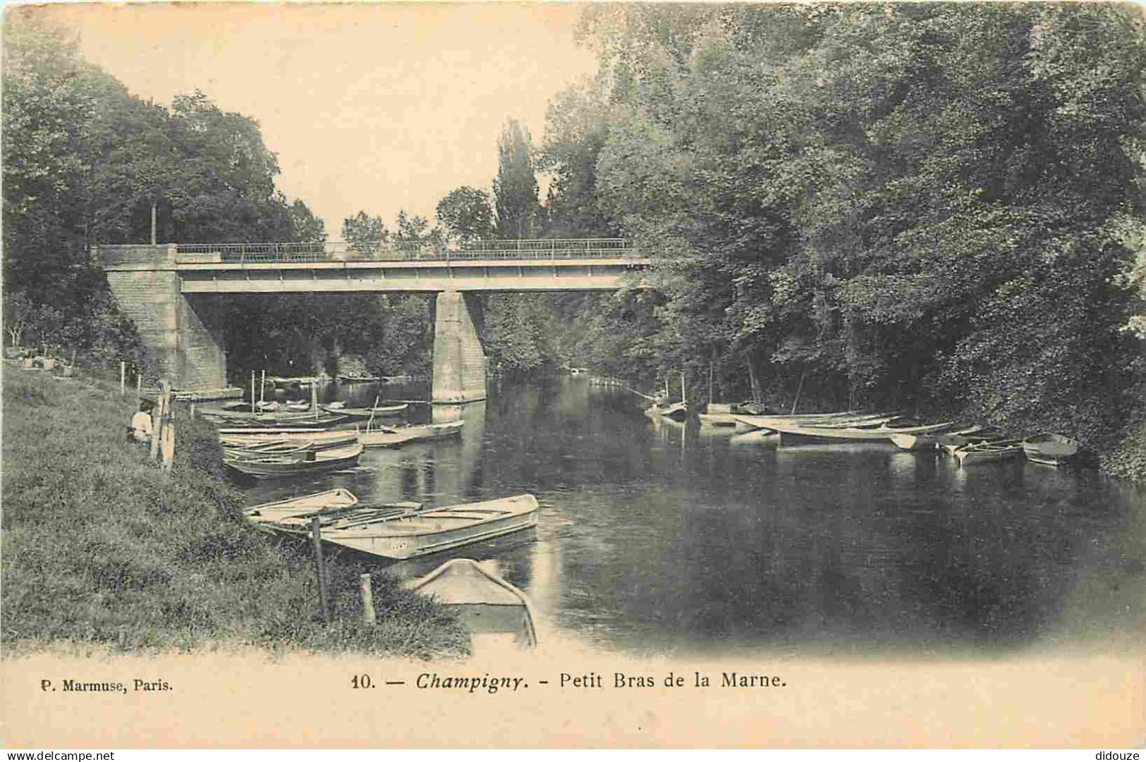 94 - Champigny sur Marne - Petit Bras de la Marne - CPA - Voir Scans Recto-Verso