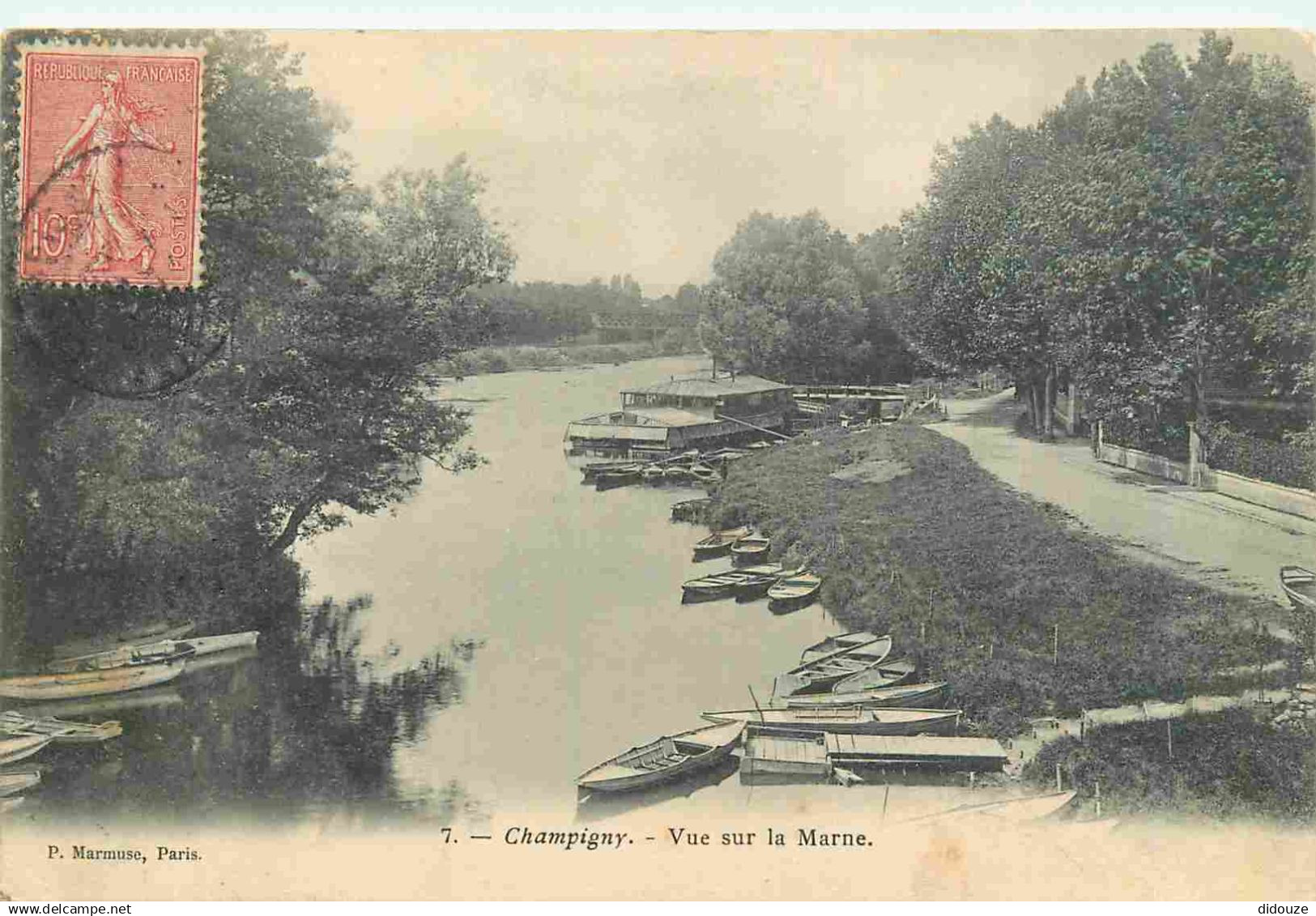 94 - Champigny sur Marne - Vue sur la Marne - CPA - Voir Scans Recto-Verso