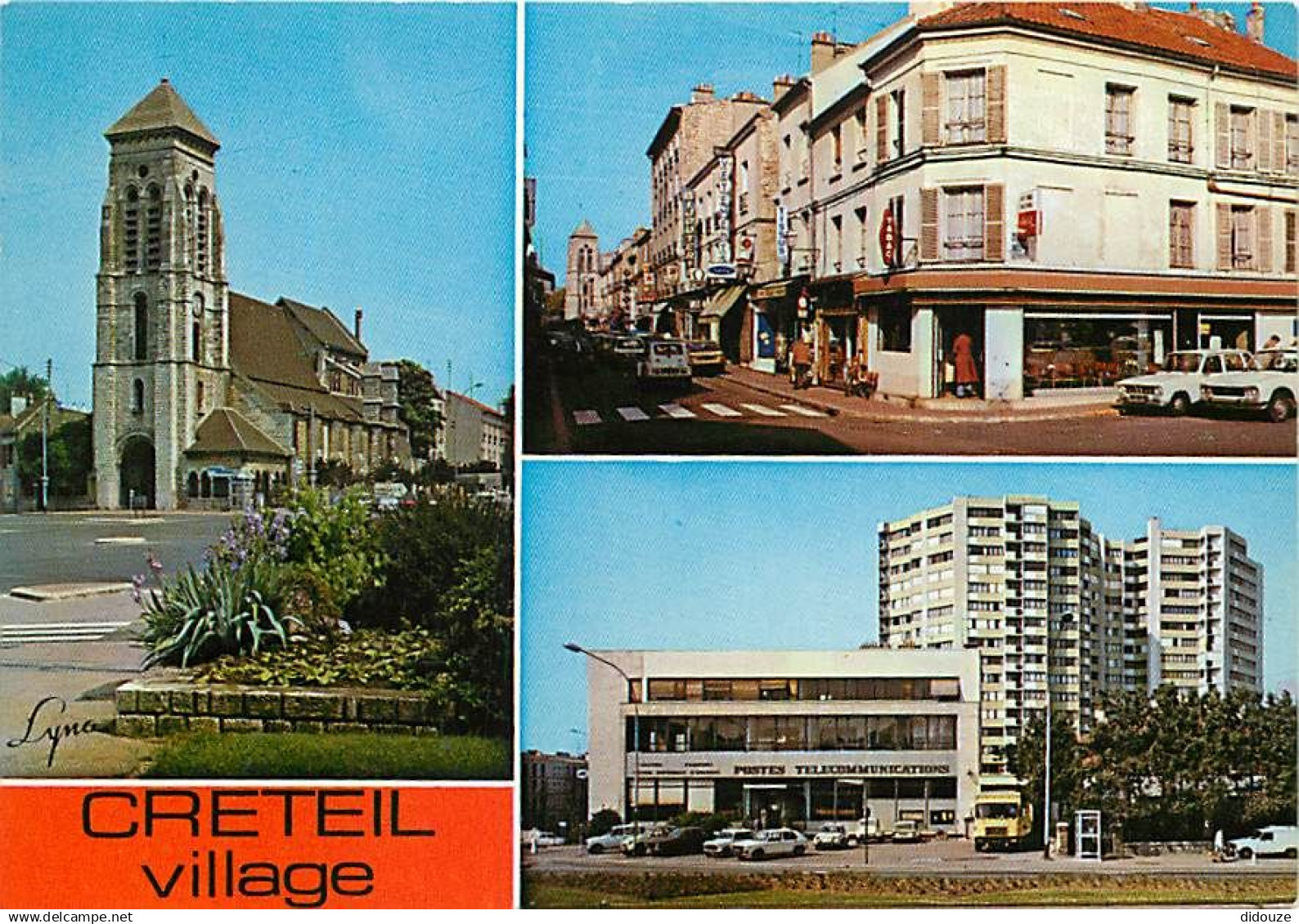 94 - Créteil - Créteil Village - Multivues - Automobiles - Tabac - Postes Telecommunications - CPM - Voir Scans Recto-Ve