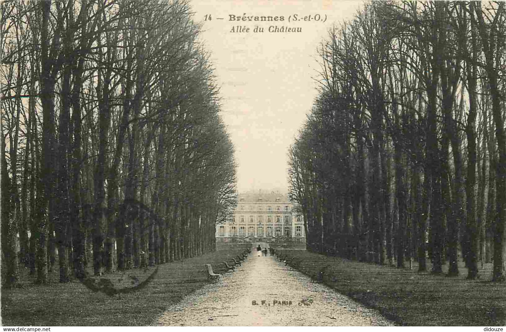 94 - Limeil Brevannes - Brévannes - Allée du Château - CPA - Oblitération ronde de 1919 - Voir Scans Recto-Verso