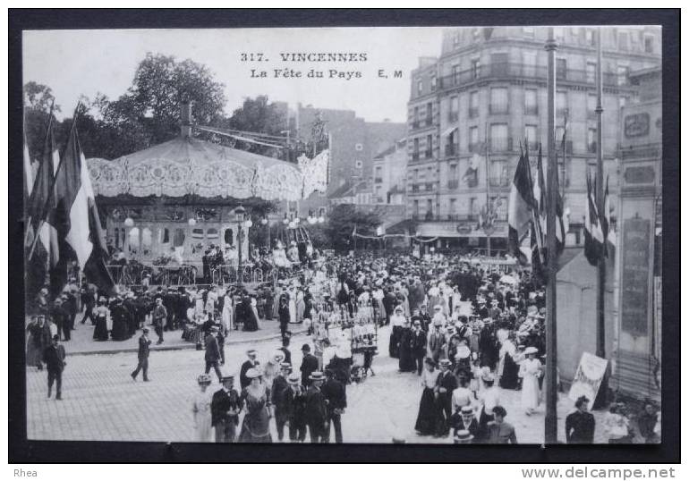 94 Vincennes 317. VINCENNES La Fête du Pays manege drapeau