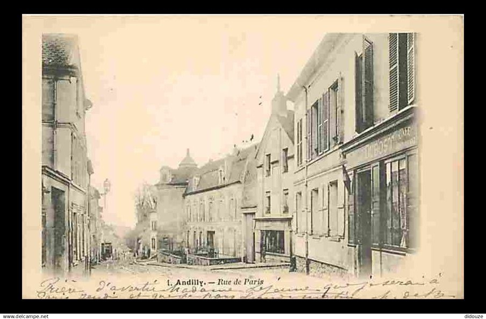 95 - Andilly - Rue de Paris - Précurseur - CPA - Voir Scans Recto-Verso