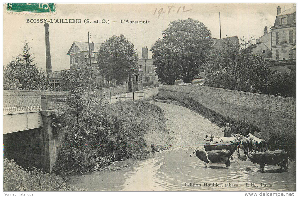 95 - BOISSY L'AILLERIE - abreuvoir