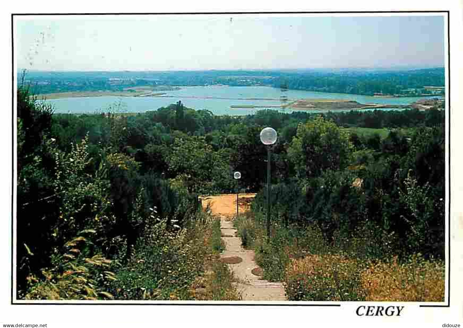 95 - Cergy Pontoise - Vue générale - Les Etangs - Flamme Postale de Deuil la Barre - CPM - Voir Scans Recto-Verso