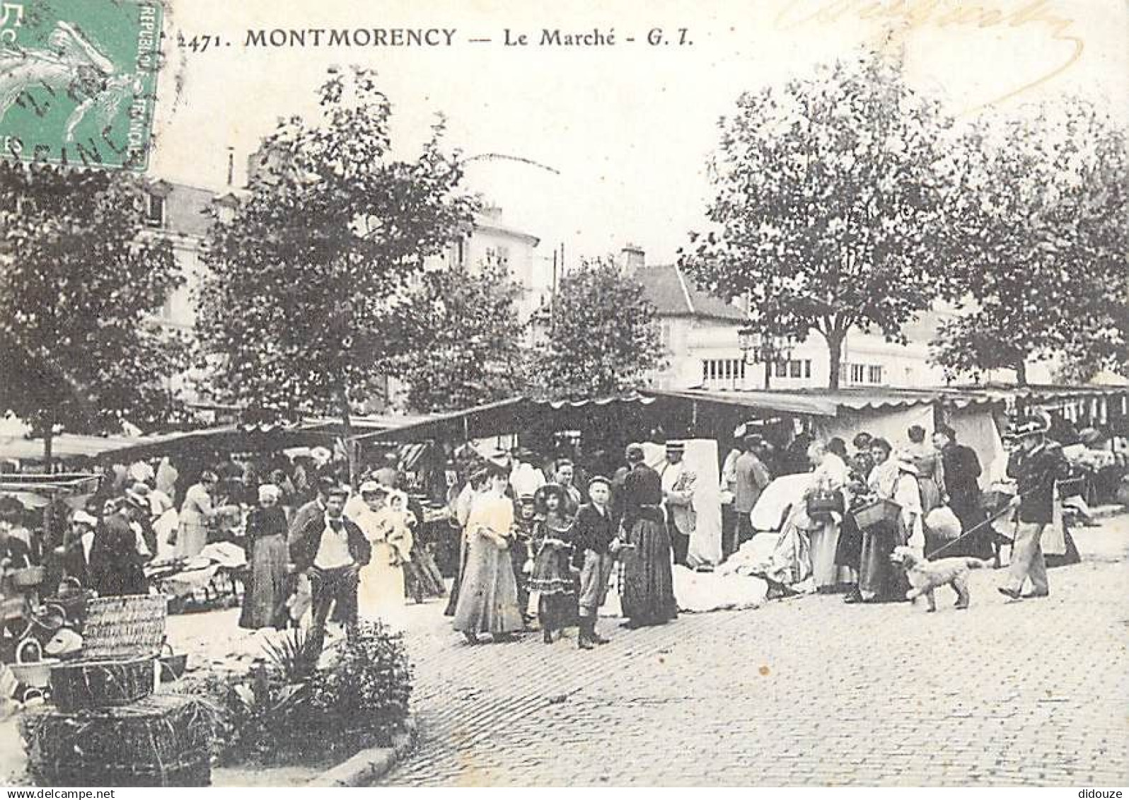 95 - Montmorency - Reproduction de CPA - Le Marché - Carte Publicitaire Avis Immobilier Montmorency - CPM - Voir Scans R