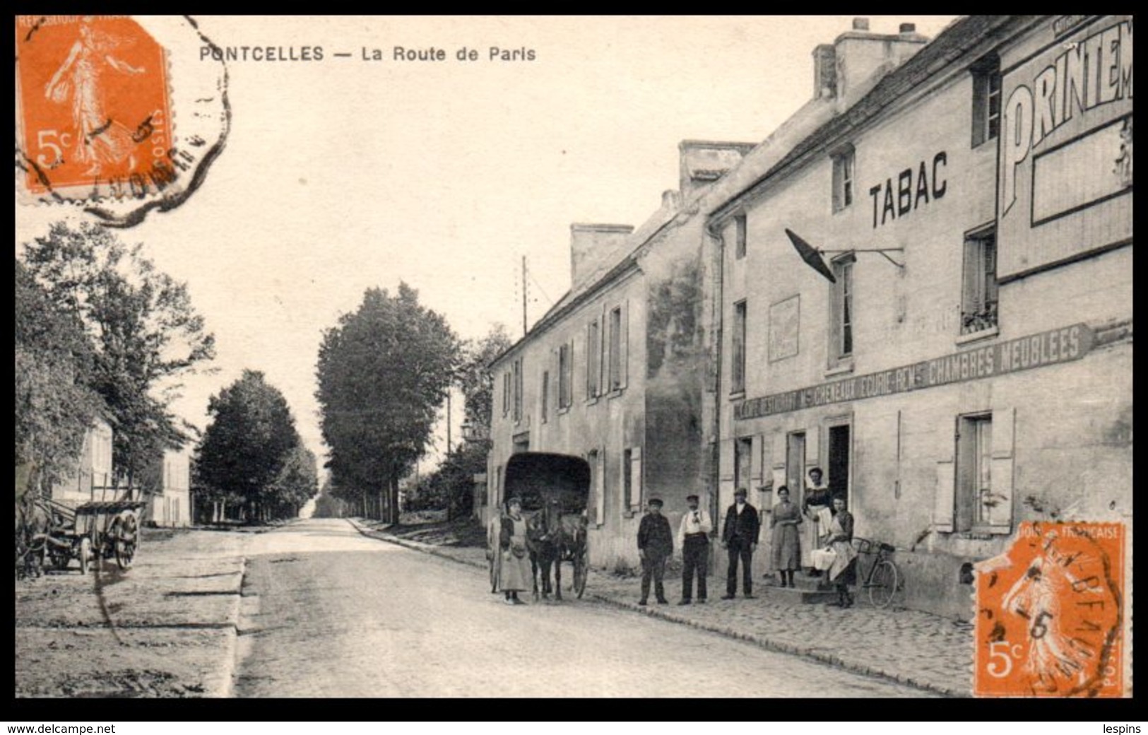 95 - PONTCELLES --  La route de Paris