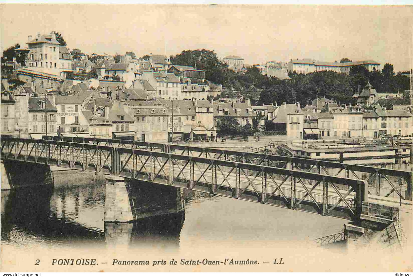 95 - Pontoise - Panorama pris de Saint-Ouen-l'aumône - CPA - Oblitération de 1931 - Voir Scans Recto-Verso