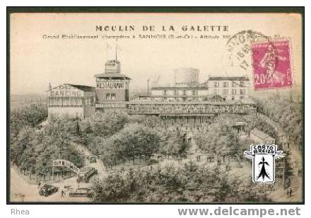 95 Sannois - MOULIN DE LA GALETTE  Grand Etablissement champêtre à SANNOIS - cpa