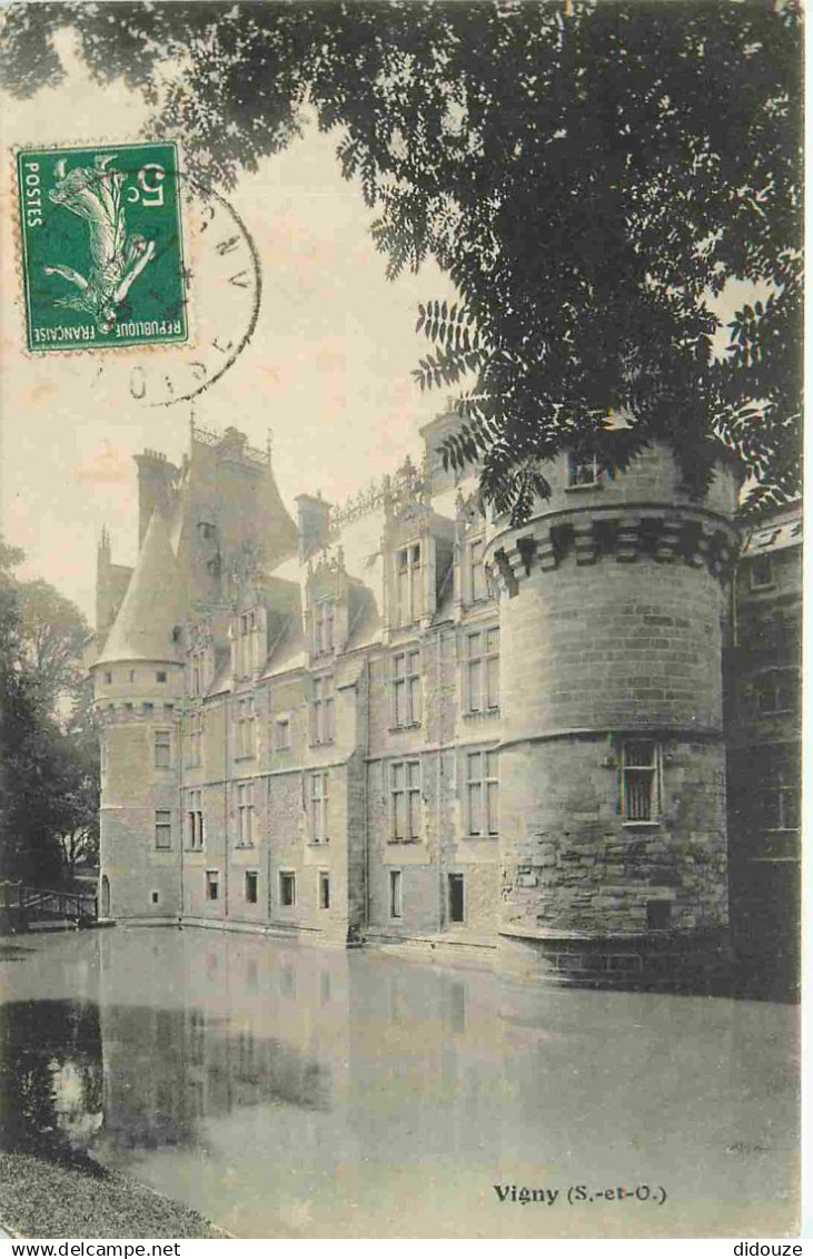 95 - Vigny - Le Château - CPA - Oblitération de 1912 - Voir Scans Recto-Verso