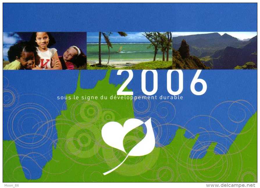 974 - ILE DE LA REUNION - carte de voeux 2006 - conseil municipale de SAINT PAUL