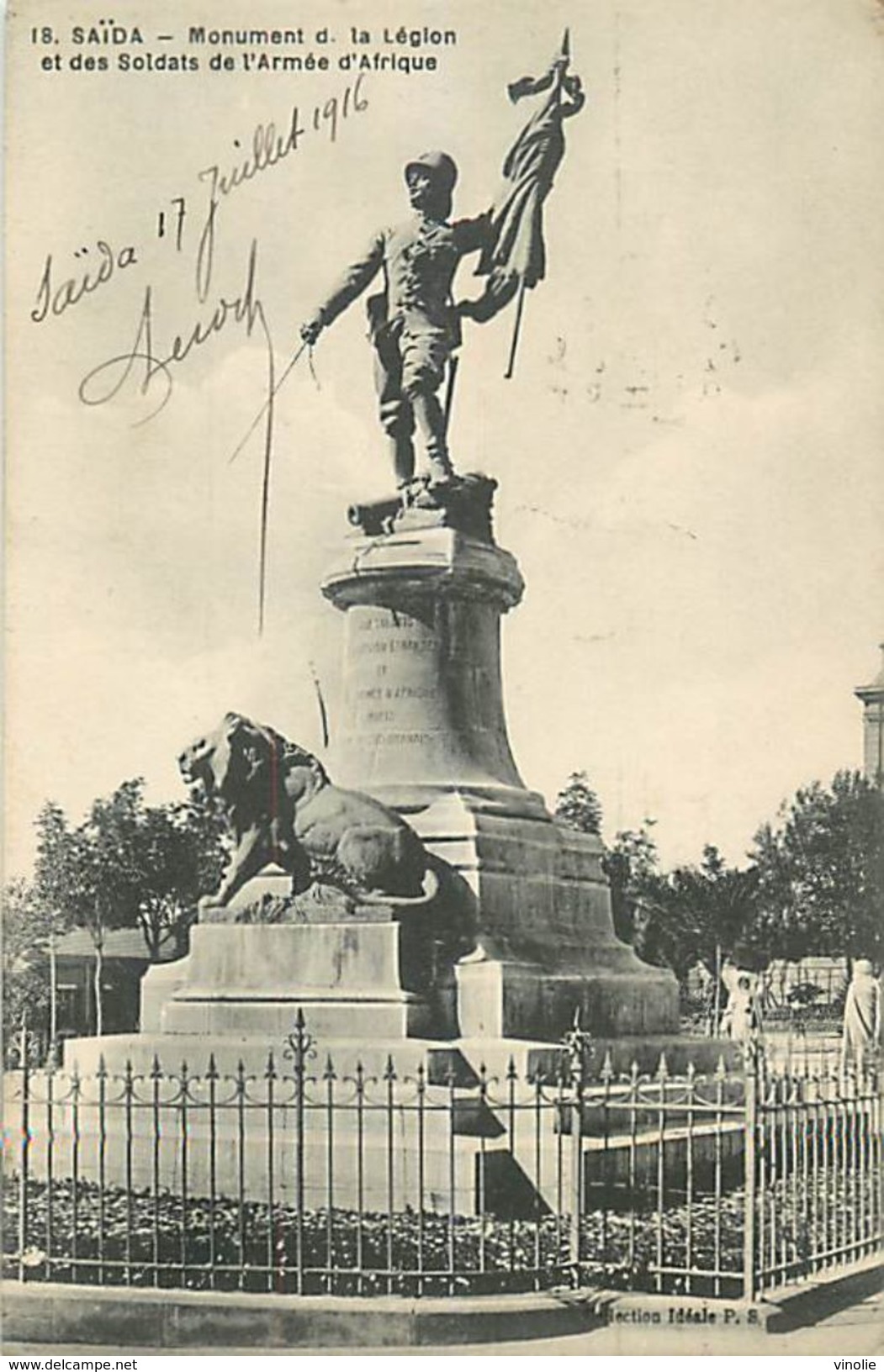 A-17-8640 : SAÏDA  MONUMENT DE LA LEGION