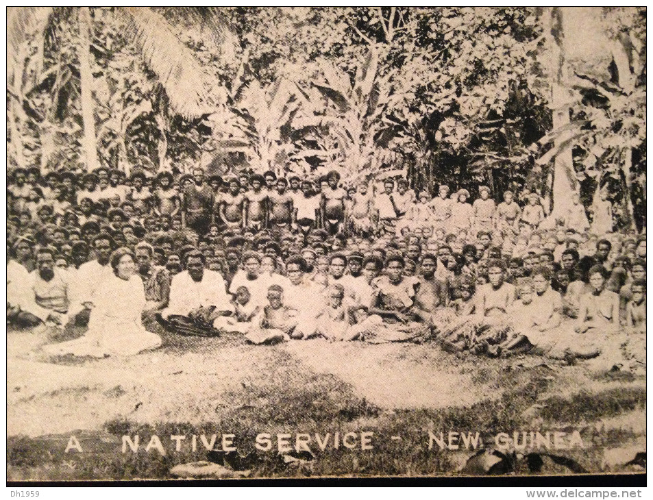 A NATIVE SERVICE  - NEW GUINEA - PAPOUASIE  - NOUVELLE - GUINEE