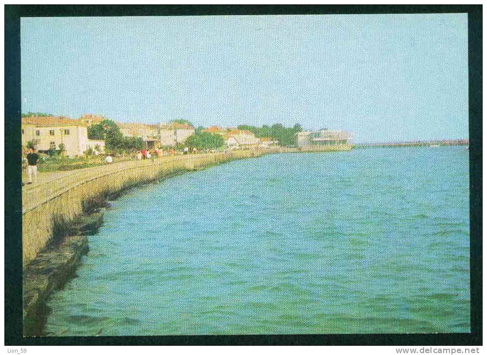 A5347 / Anhialo Pomorie  - 1974 GENERAL VIEW  Coastal promenade and casino  - Bulgaria Bulgarie Bulgarien Bulgarije