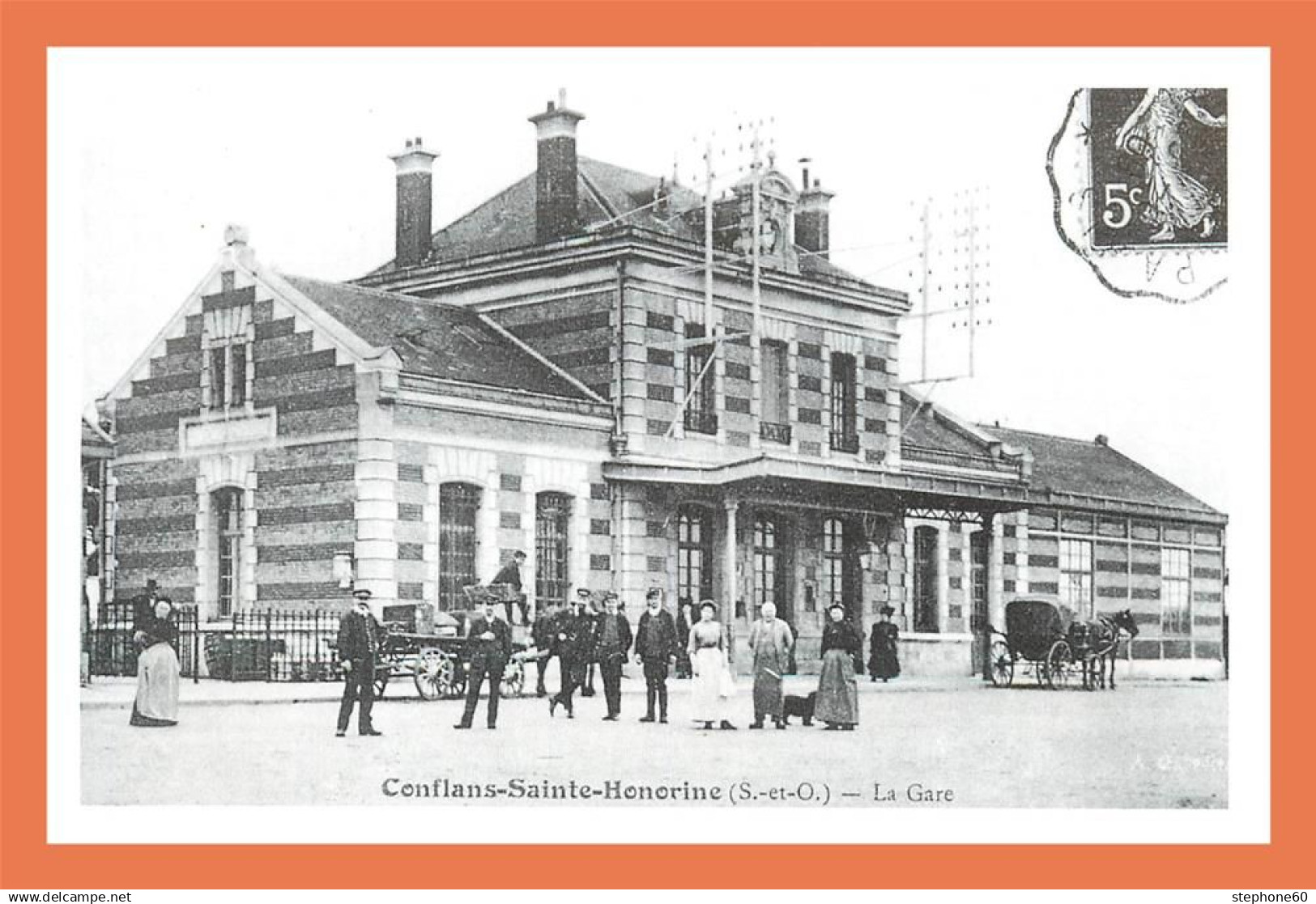 a608 / 089 78 - CONFLANS Saint Honorine La Gare ( REPRODUCTION type flyer )