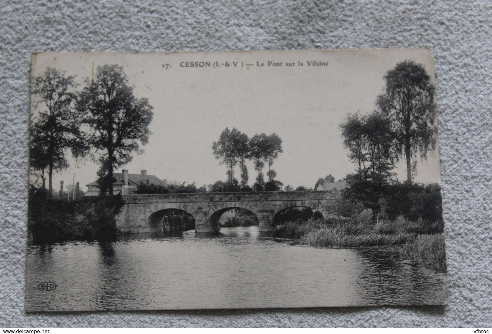 A630, Cpa 1913, Cesson, le pont sur la Vilaine, Ille et Vilaine 35