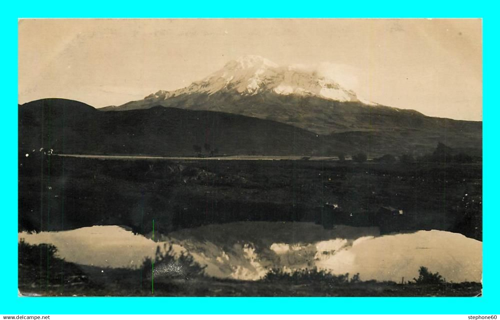 a748 / 021 EQUATEUR Volcan CHIMBORAZO - Carte PHOTO !