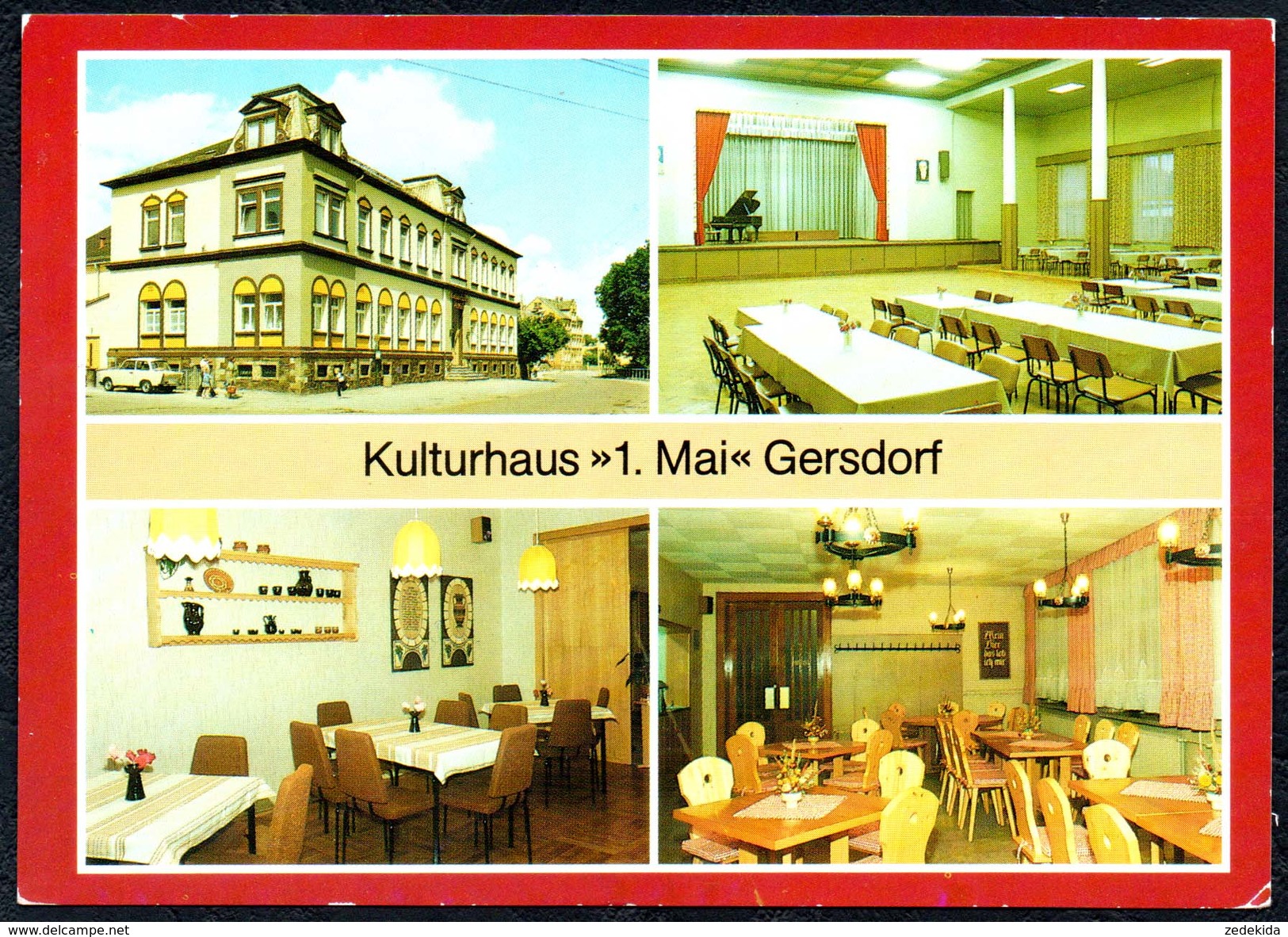 A8492 - Gersdorf - Kulturhaus 1. Mai - Innenansicht - gel