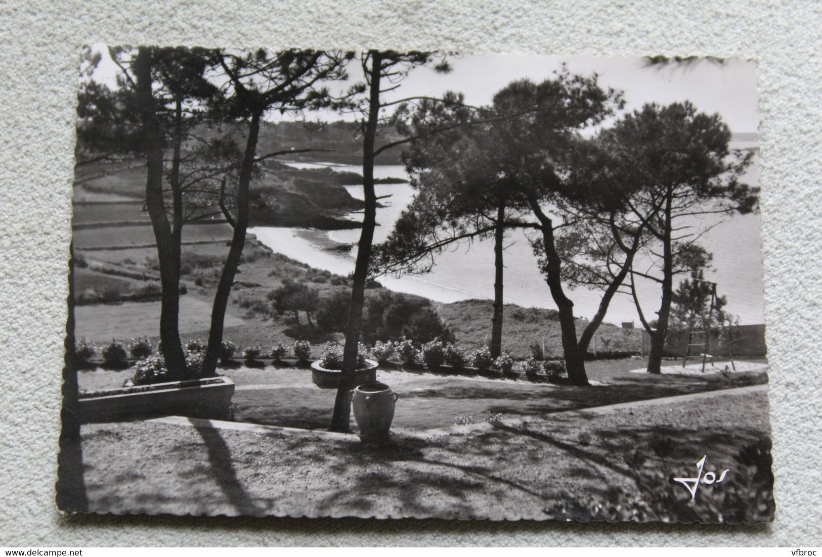 A861, Cpm 1962, Carantec, vue de la pointe Ouest de Pen al Lann sur les plages de Carantec, Finistère 29