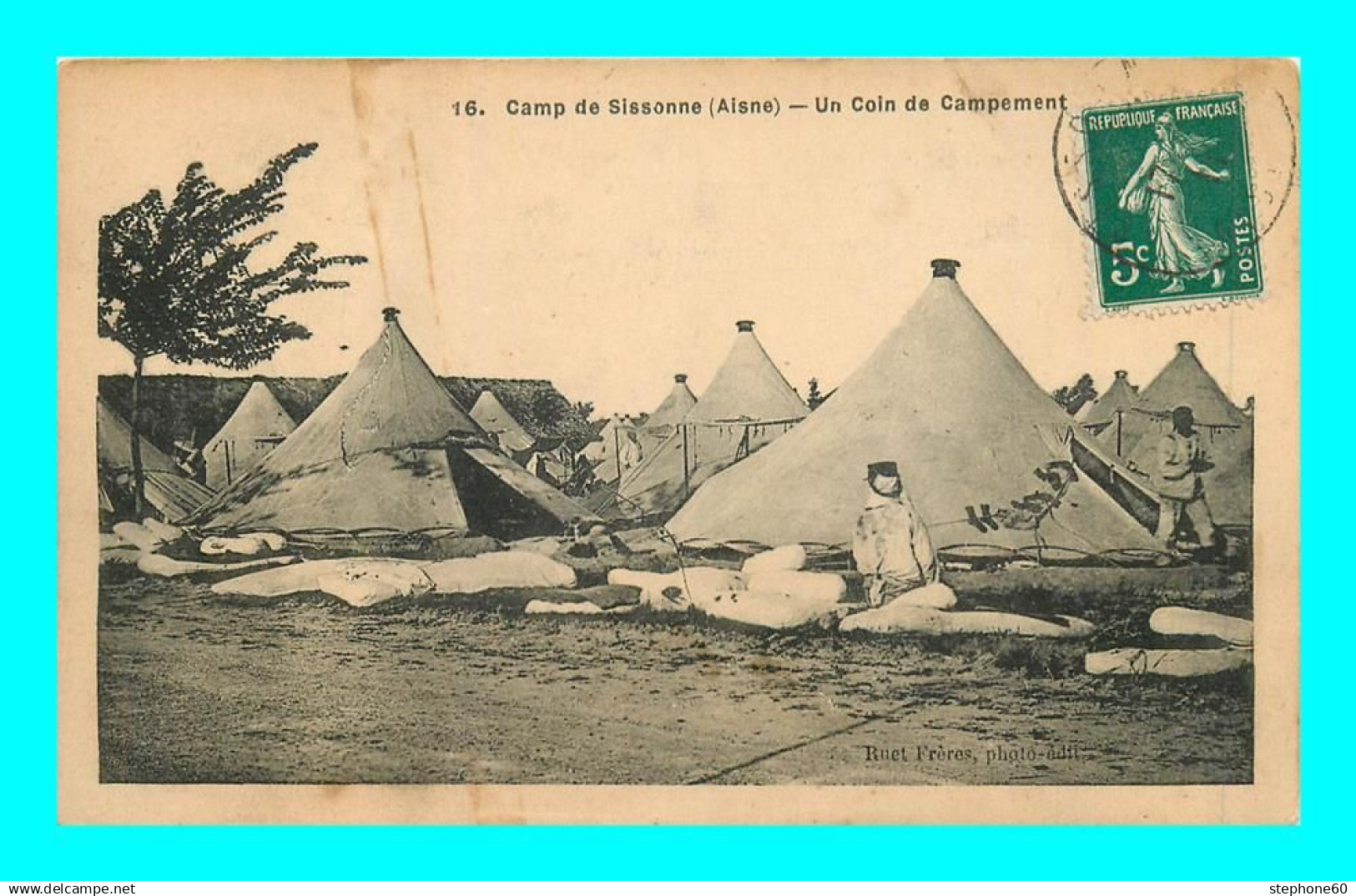 a907 / 179 02 - SISSONNE Camp de Sissonne Un coin de Campement