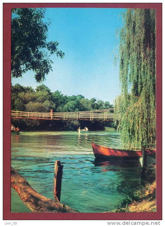 A9657 / RIVER Kamchiya Kamtschija Kamtschia - BRIDGE BOAT  - Bulgaria Bulgarie Bulgarien Bulgarije