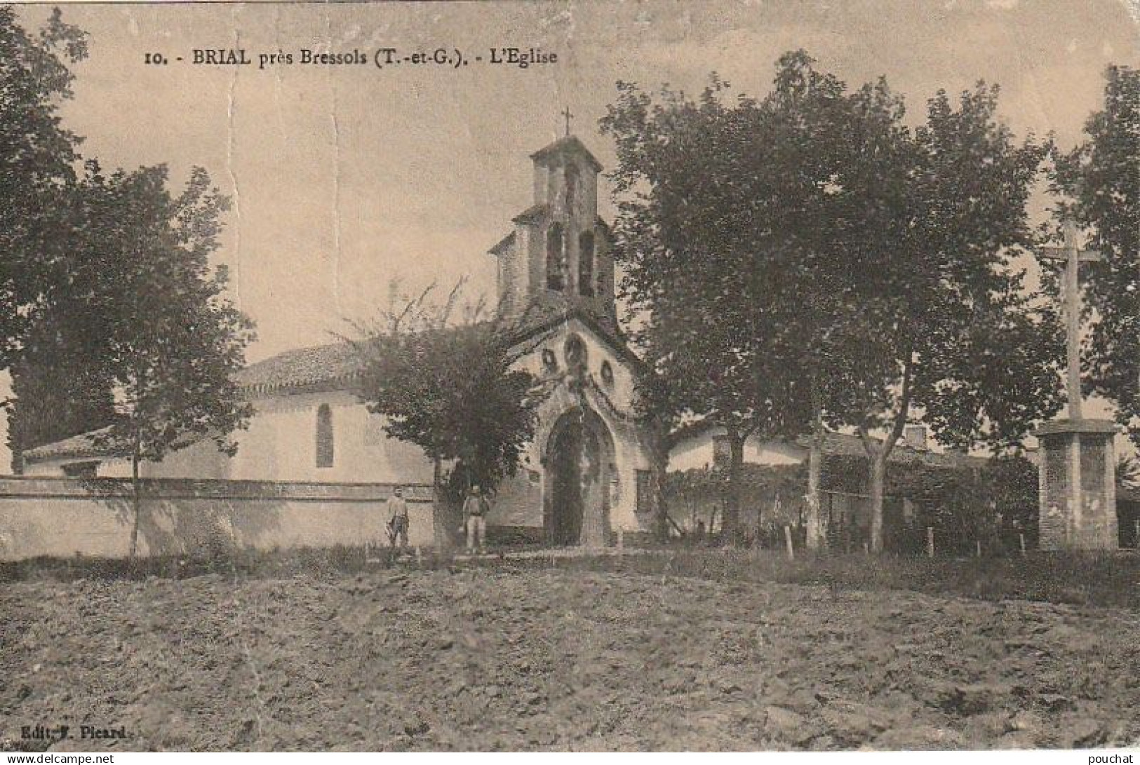 AA+ 109-(82) BRIAL , PRES BRESSOLS - L'EGLISE - ANIMATION