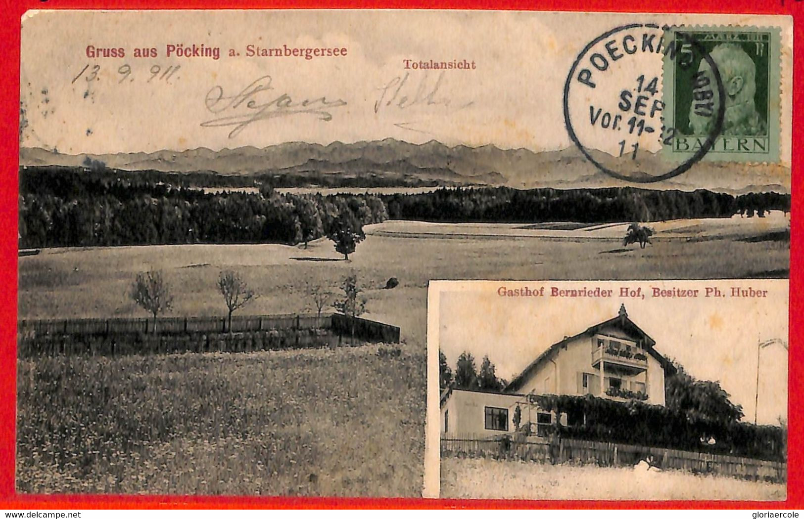 aa7922  - Ansichtskarten VINTAGE POSTCARD: GERMANY Deutschland - Pocking 1911