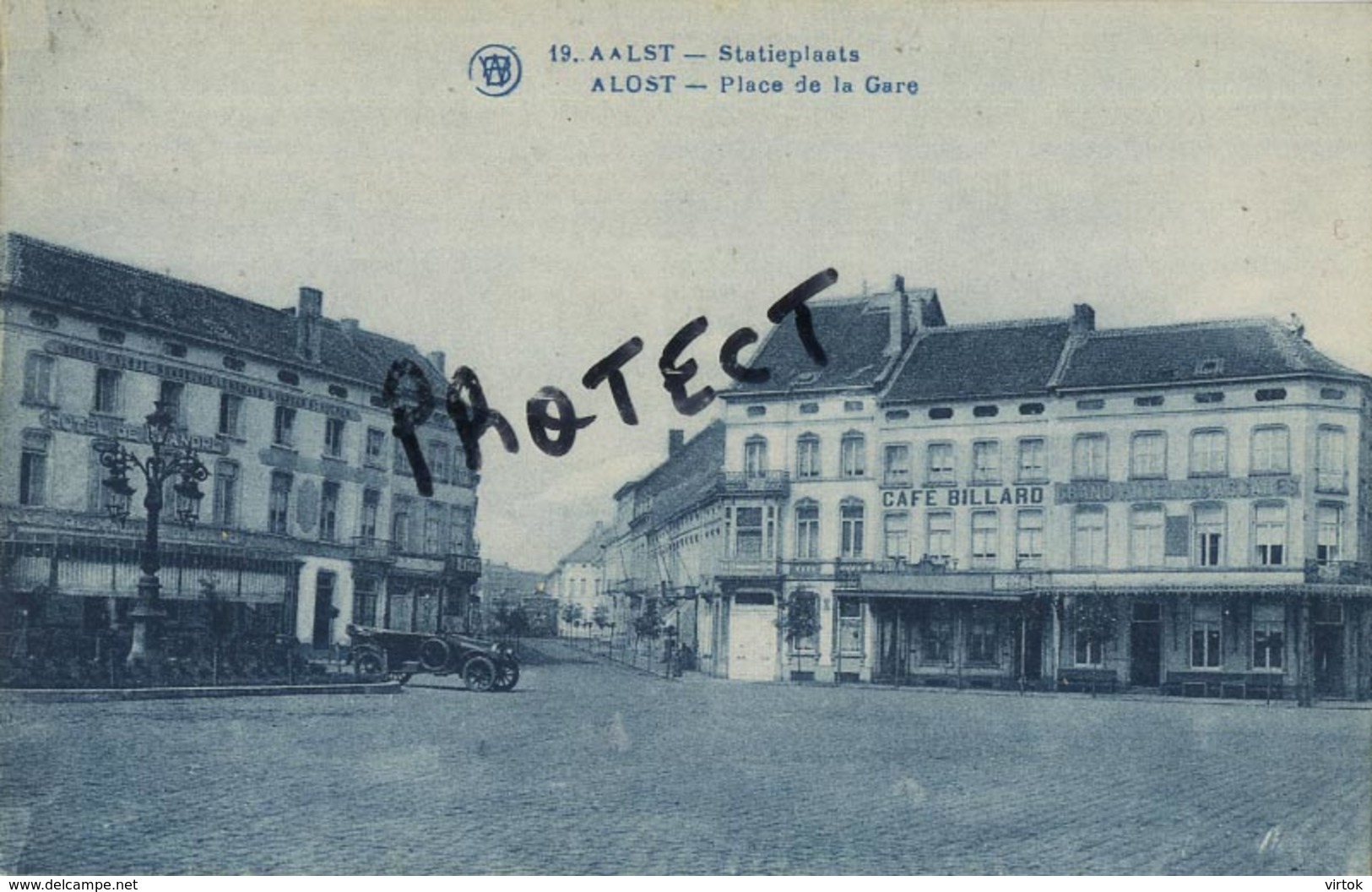 Aalst :  statieplaats   (  niet geschreven :  edit. C. Coppens , Alost )