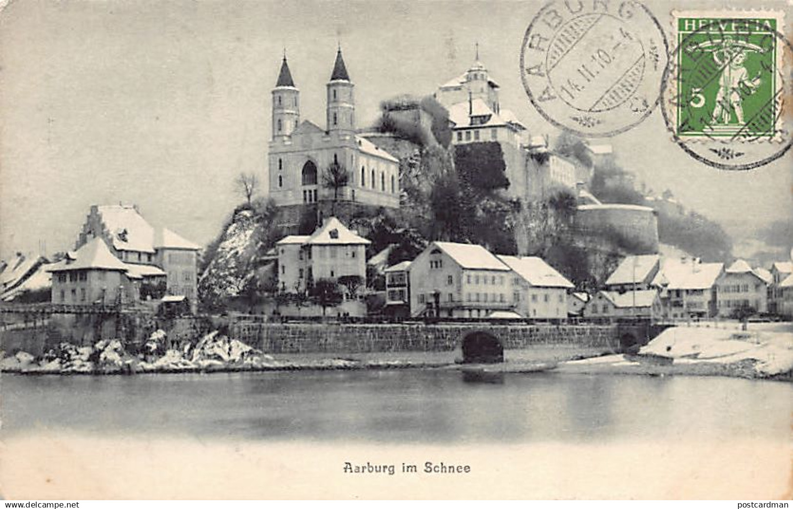 Aarburg im Schnee (AG) Phot. v. J. Rudolf-Frösch, Aarburg