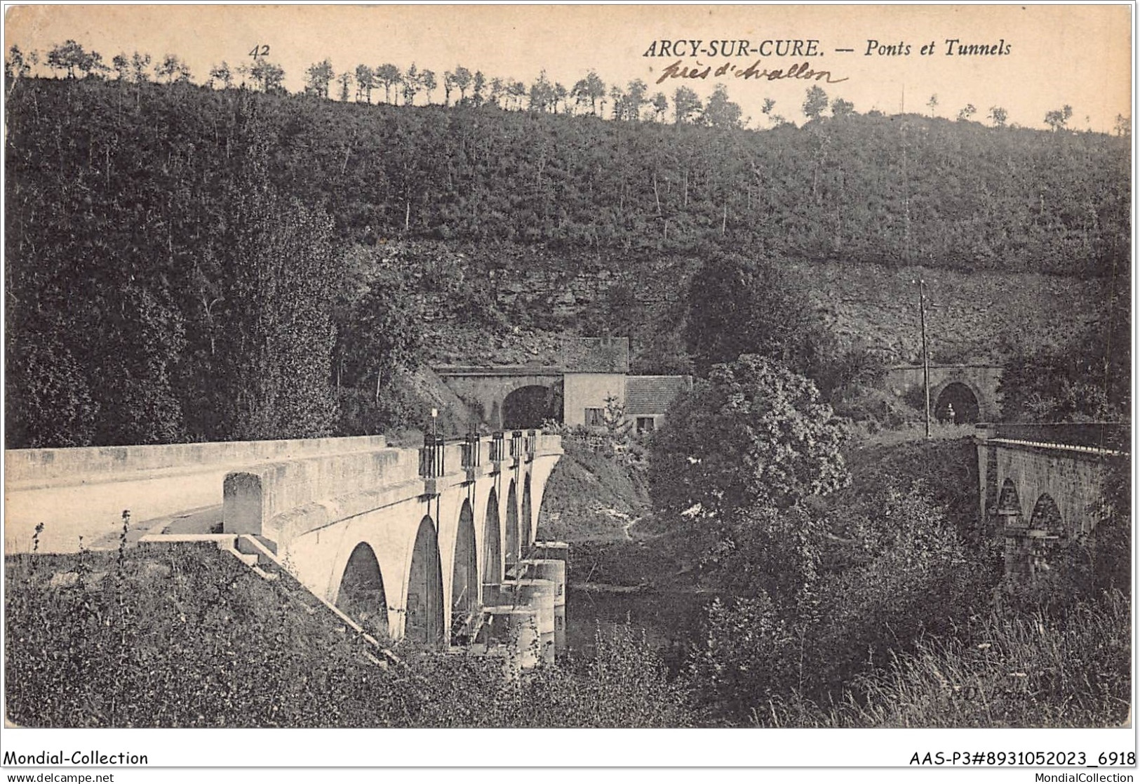 AASP3-0185 -  ARCY-SUR-CURE - ponts et tunnels