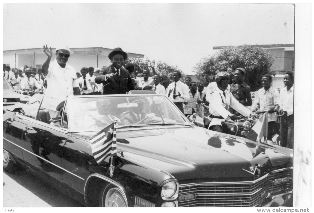 ABIDJAN VISITE OFFICIEL DU PRESIDENT DU LIBERIA M TOLBERT AVEC LE PRESIDENT DE LA COTE D´IVOIRE  M HOUPHOUET-BOIGNY