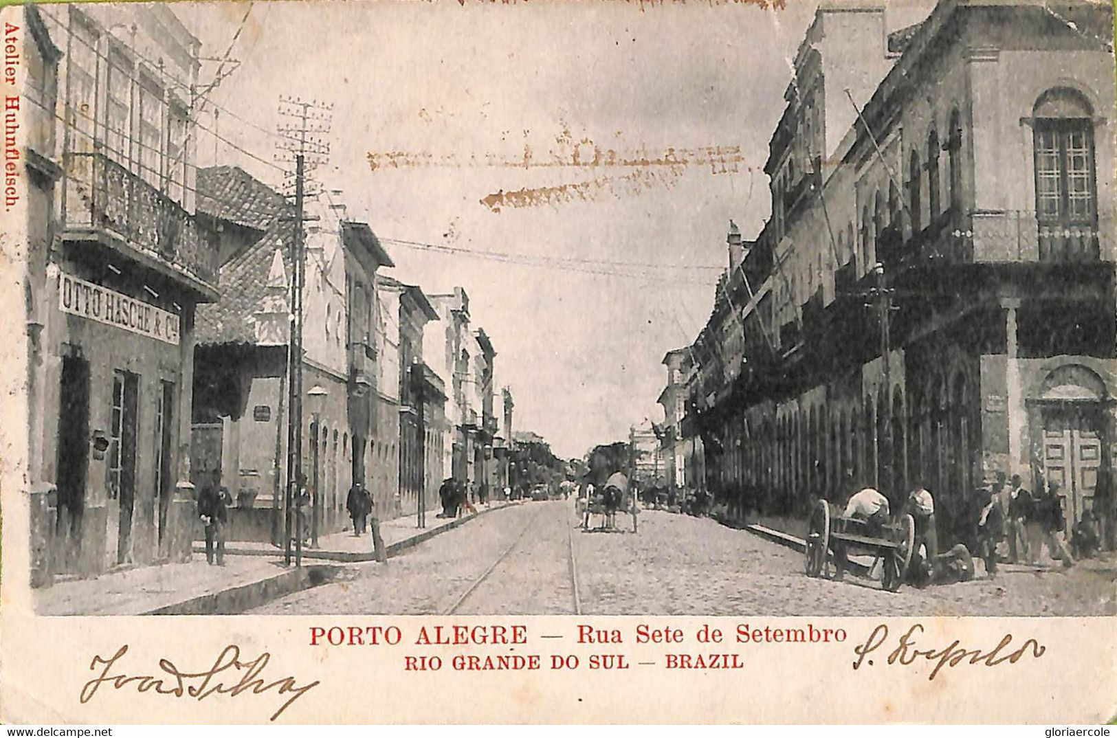 ac1553 - BRAZIL - VINTAGE POSTCARD  - Porto Alegre - 1901