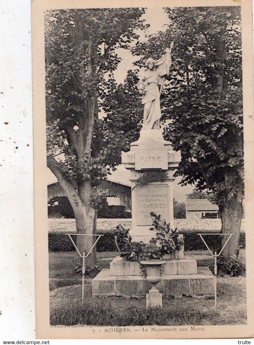 ACHERES LE MONUMENT AUX MORTS