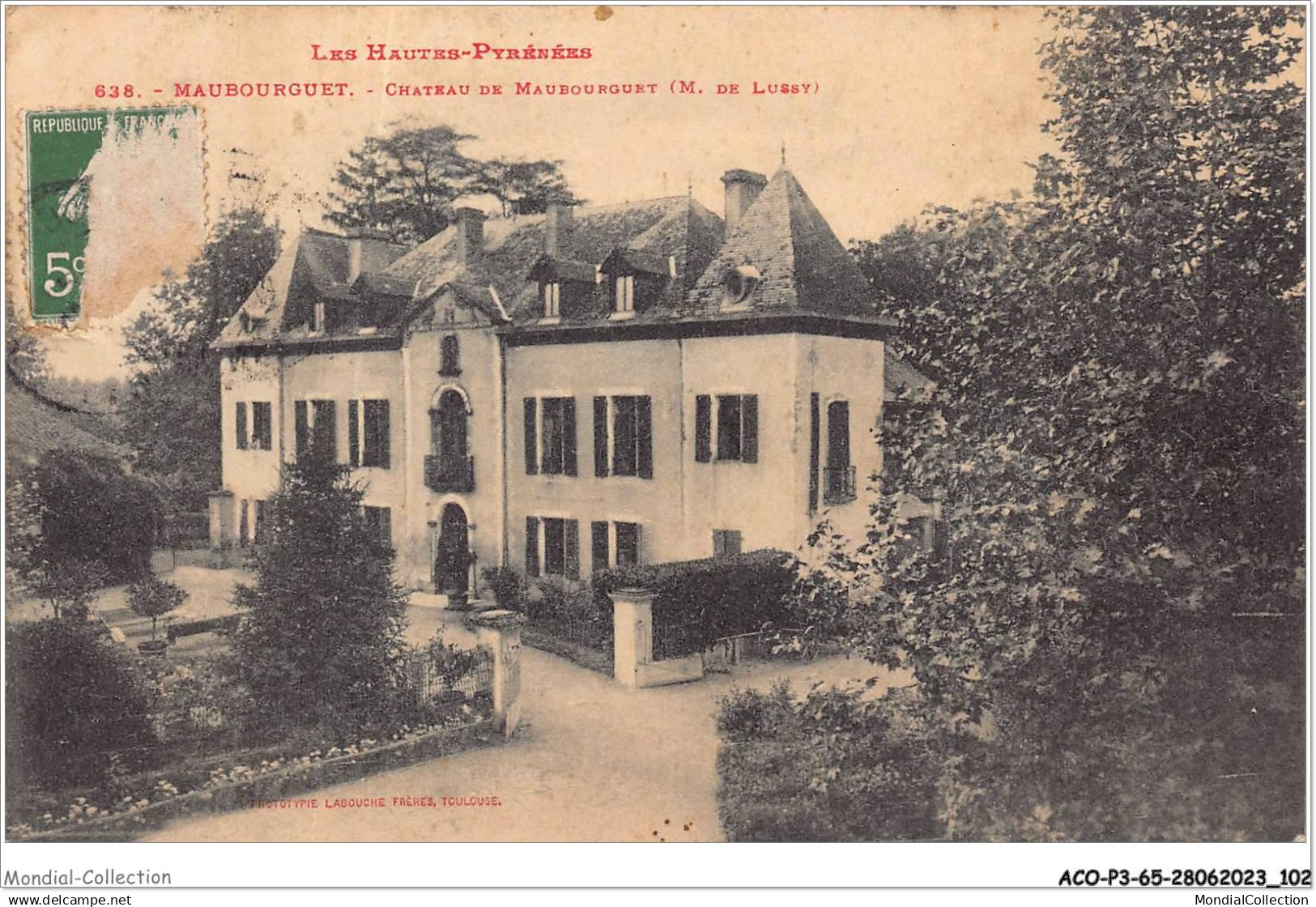 ACOP3-65-0249 - MAUBOURGUET - château de maubourguet