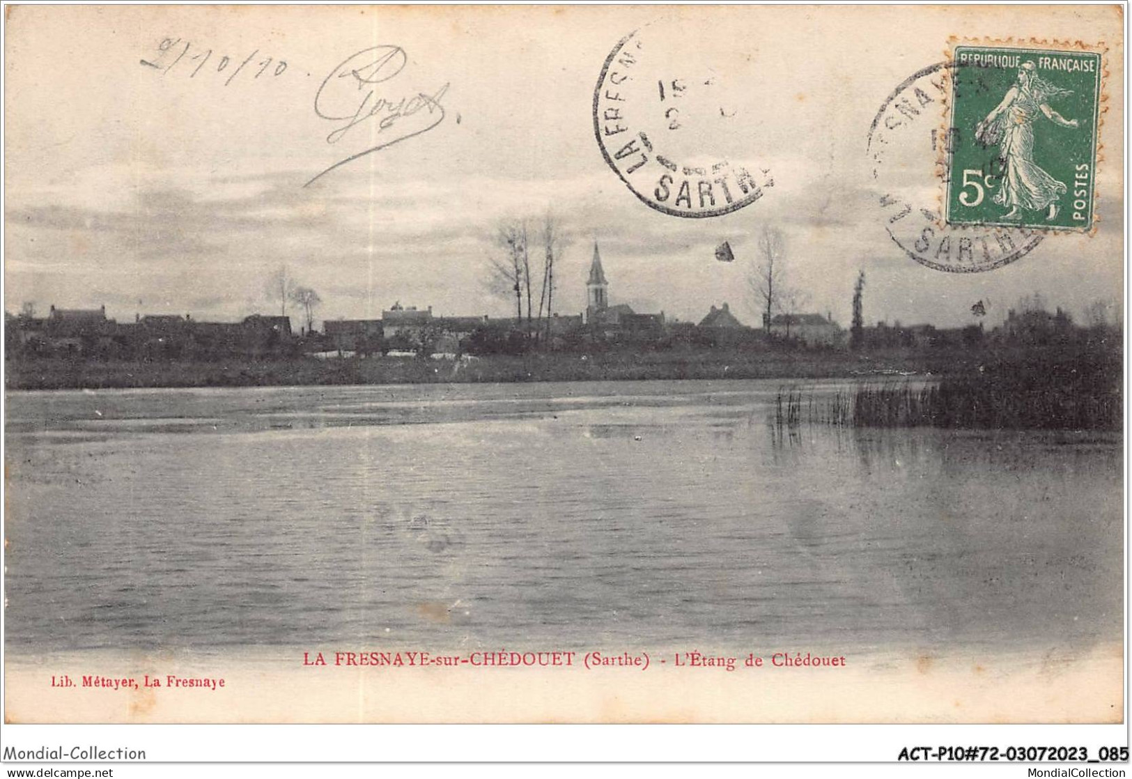 ACTP10-72-0965 - LA FRESNAYE-SUR-CHEDOUET - l'étang de chédouet