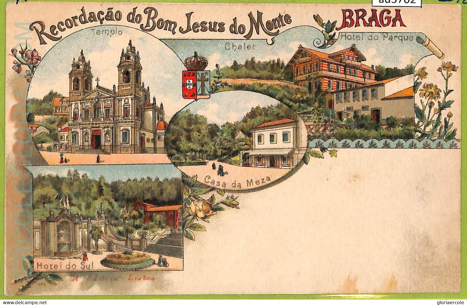 ad3702  - PORTUGAL - VINTAGE POSTCARD  -  BRAGA