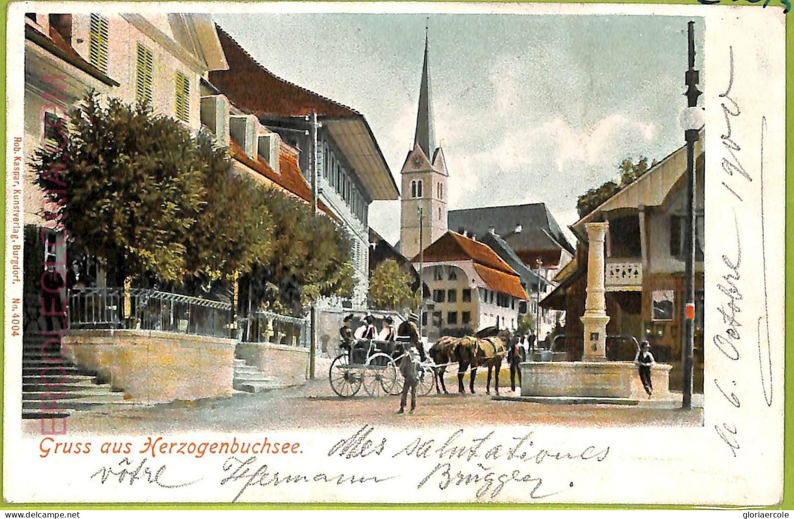 ad4454 - SWITZERLAND - Ansichtskarten VINTAGE POSTCARD-Gruss aus Herzogenbuchsee