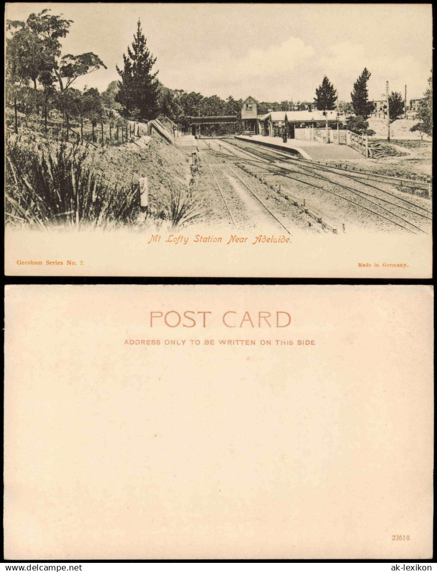 Adelaide Mt Lofty Station Near Adelaide (Eisenbahn Bahnhof Station) 1900