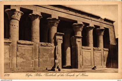 CPA EDFU Pillar - Vestibule of the Temple of Horus EGYPT (1325219)