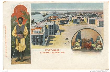 ( CPA EGYPTE )  PORT-SAÏD  /   Panorama de Port-Saïd  -