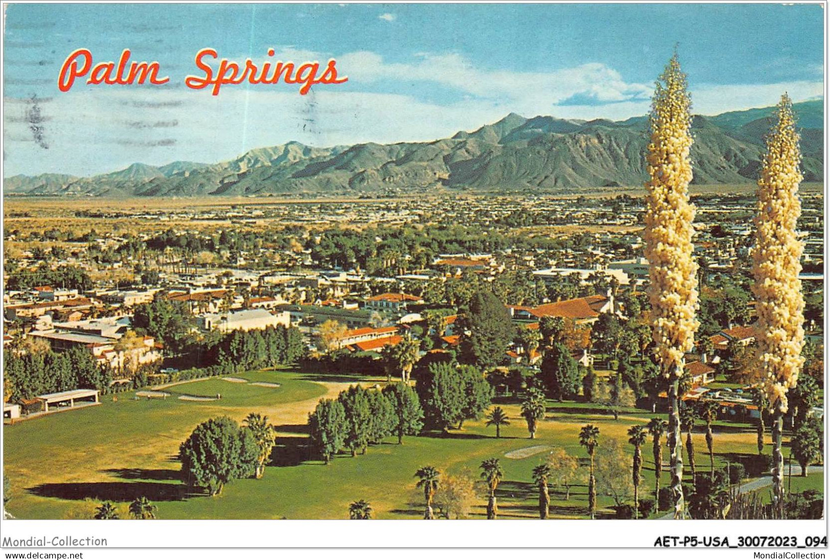 AETP5-USA-0396 - PALM SPRINGS - CALIFORNIA - a picturesque panorama of palm springs