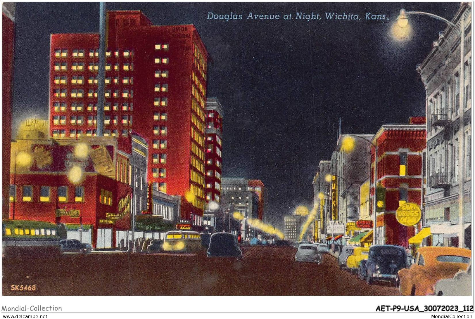 AETP9-USA-0745 - WICHITA - KANSAS - douglas avenue at night