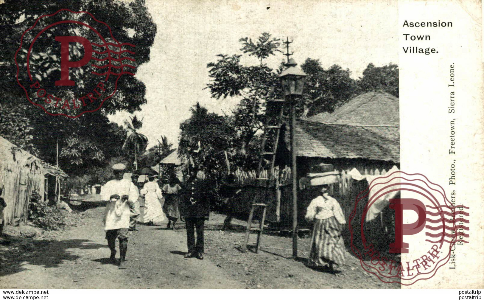 AFRICA. SIERRA LEONA. SIERRA LEONE - ASCENSION TOWN VILLAGE