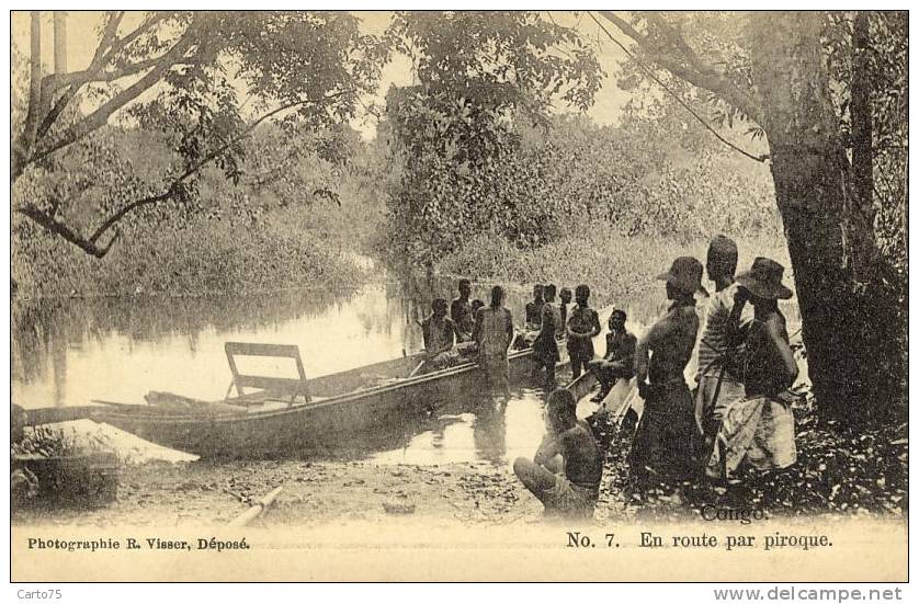 AFRIQUE - Congo - Pirogue