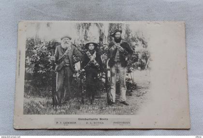 combattants Boers, Lemmer, Botha, Pretorius, Afrique du Sud