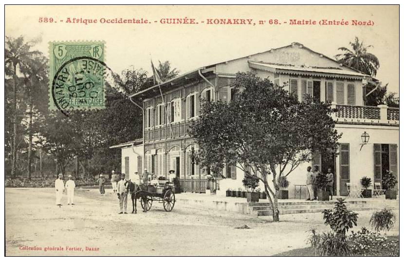 AFRIQUE - GUINEE FRANCAISE - CONAKRY - n° 68 - MAIRIE - Collection Fortier