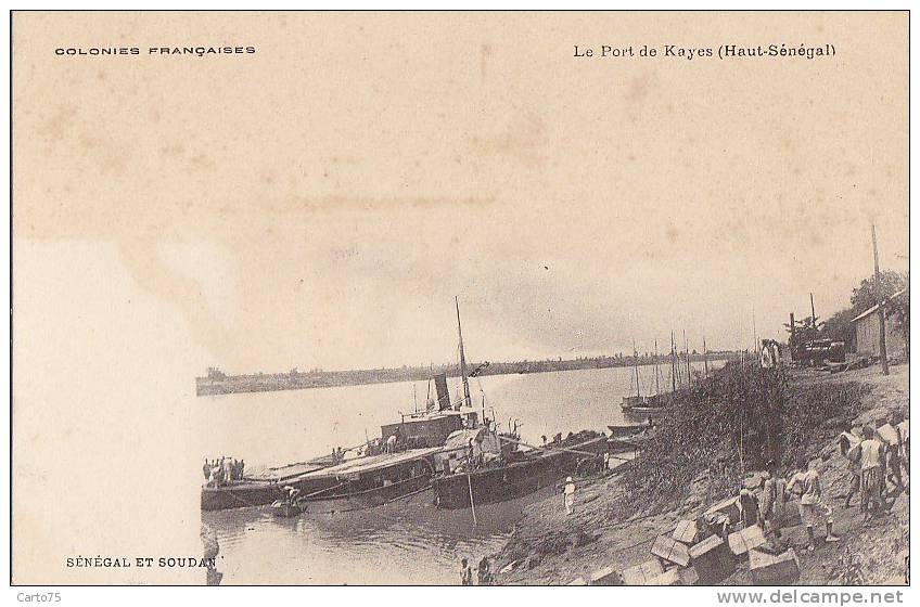 Afrique - Mali - Sénégal - Soudan  - Kayes - Port marchand