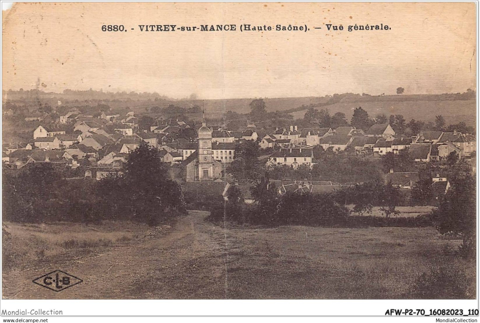 AFWP2-70-0136 - VITREY-sur-MANCE - haute-saône - vue générale