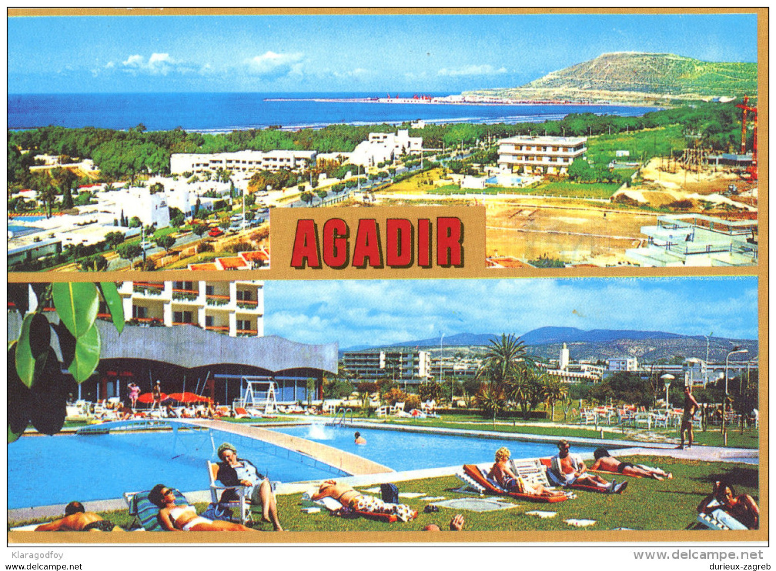 Agadir, old postcard travelled ? bb 150929