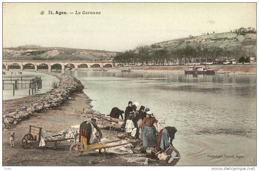 AGEN LA GARONNE LAVANDIERES